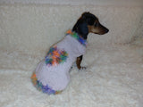 Valentine's day dog clothes with heart, dog jumper with rainbow heart