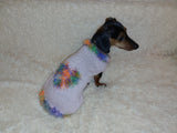 Valentine's day dog clothes with heart, dog jumper with rainbow heart