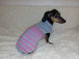 Jumper with hearts for dog valentine's day gift,Dachshund knitted heart sweater, clothing heart sweater, Valentine's day dog sweater