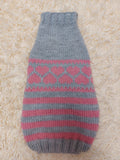 Jumper with hearts for dog valentine's day gift,Dachshund knitted heart sweater, clothing heart sweater, Valentine's day dog sweater