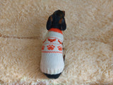Clothes for a dachshund or small dog knitted winter wool warm jumper with a pattern