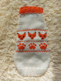 Clothes for a dachshund or small dog knitted winter wool warm jumper with a pattern