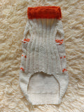 Clothes for a dachshund or small dog knitted winter wool warm jumper with a pattern