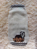 Clothes for a dachshund or small dog knitted winter wool warm jumper with a pattern