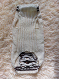 Clothes for a dachshund or small dog knitted winter wool warm jumper with a pattern