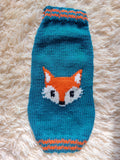 Clothes for a dachshund or small dog knitted winter wool warm jumper with a pattern