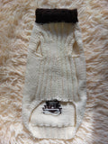 Clothes for a dachshund or small dog knitted winter wool warm jumper with a pattern