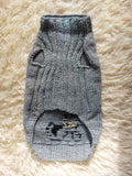 Clothes for a dachshund or small dog knitted winter wool warm jumper with a pattern