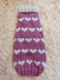 Dachshund knitted heart sweater, clothing Dachshund heart sweater, Valentine's day dog sweater, sweater for dachshunds, clothes for dog