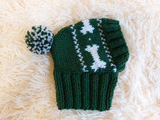 Pet Clothes Boned Hat with Pompom,Bone Dog Hat,Halloween Bonnet Hat for Dachshund Dog