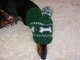 Pet Clothes Boned Hat with Pompom,Bone Dog Hat,Halloween Bonnet Hat for Dachshund Dog