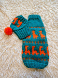 Dinosaur Costume for Dog Jumper and Pompom Hat Set