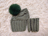 Alpaca Wool Dog Leggings and Hat Set