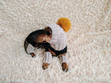Alpaca Wool Dog Leggings and Hat Set