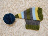 Winter Knitted Dog Clothes Hat with Pom Pom, christmas santa hat for dog, santa hat for dachshund
