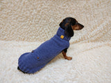 Winter wool coat for dog warm sweater for dachshund