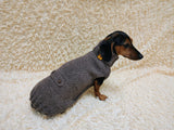 Winter wool coat for dog warm sweater for dachshund