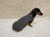 Winter wool coat for dog warm sweater for dachshund