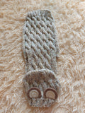 Вear hoodie for dog aran melange cable suit with ears for dachshund