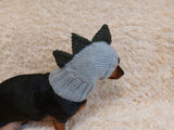 Dino dachshund, dino hat for dachshund or small dog, dinosaur clothes for dogs