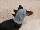 Dino dachshund, dino hat for dachshund or small dog, dinosaur clothes for dogs