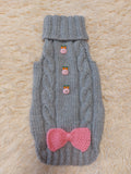 Easter clothes with bunny rabbit for pet sweater with arans and bow for dog with bunnies
