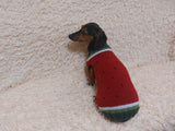 Watermelon sweater for small dogs, Watermelon knitted dog jumper, Watermelon small dog clothes