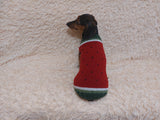 Watermelon sweater for small dogs, Watermelon knitted dog jumper, Watermelon small dog clothes