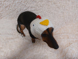 Easter chicken snood hat for dog