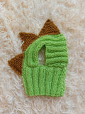 Dinosaur Snood Hat for Dog with Open Ears