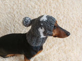 Pet Clothes Boned Hat with Pompom,Bone Dog Hat,Halloween Bonnet Hat for Dachshund Dog