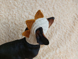 Dinosaur Snood Hat for Dog with Open Ears