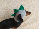 Dinosaur Snood Hat for Dog with Open Ears