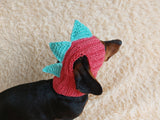 Dinosaur Snood Hat for Dog with Open Ears (Copy) (Copy)