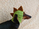 Dinosaur Snood Hat for Dog with Open Ears