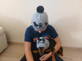 Angora Wool Mom and Dog Matching Hats, Mom and Pet Photo Shoot Hat Set, Dog Lover Gift