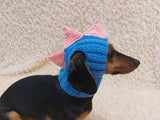 Dinosaur Snood Hat for Dog with Open Ears