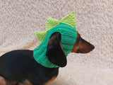 Dinosaur Snood Hat for Dog with Open Ears