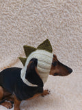 Dinosaur Snood Hat for Dog with Open Ears