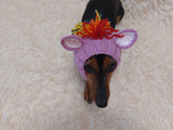 Snood Hats for Dogs Horse with Multi-Colored Mane