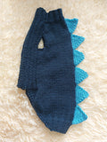 Dachshund dinosaur knitted sweater, dinosaur sweater for dogs, clothes dinosaur knitted sweater for dogs