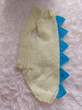 Dachshund dinosaur knitted sweater, dinosaur sweater for dogs, clothes dinosaur knitted sweater for dogs
