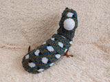 Pet costume with sheep sweater and hat with pompom, dog warm wool set clothes with sheep ram