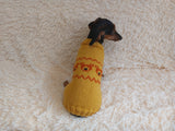 Bears Pet Clothes Dog Sweater with Bears,Bear Dachshund Clothes Jumper