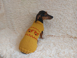 Bears Pet Clothes Dog Sweater with Bears,Bear Dachshund Clothes Jumper
