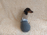 Alpaca wool clothes dog sweater with llama and sheep
