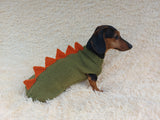 Dog dinosaur knitted clothes sweater, dinosaur sweater for dogs, original dog clothes dinosaur sweater