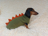 Dog dinosaur knitted clothes sweater, dinosaur sweater for dogs, original dog clothes dinosaur sweater