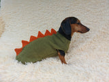 Dog dinosaur knitted clothes sweater, dinosaur sweater for dogs, original dog clothes dinosaur sweater