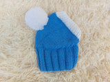 Knitted Dachshund Santa Hat: Wool Blend Christmas Dog Costume